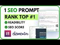 1 SEO Prompt ranked me #1 on Google - Ranking SEO writing with a free Elementor SEO template