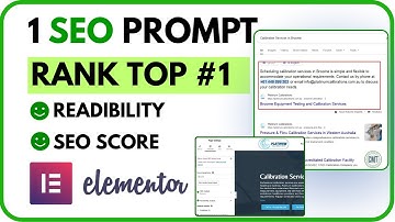 1 SEO Prompt ranked me #1 on Google - Ranking SEO writing with a free Elementor SEO template