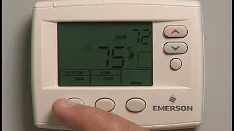 How to Operate a Emerson 1F80 Programmable Thermostat
