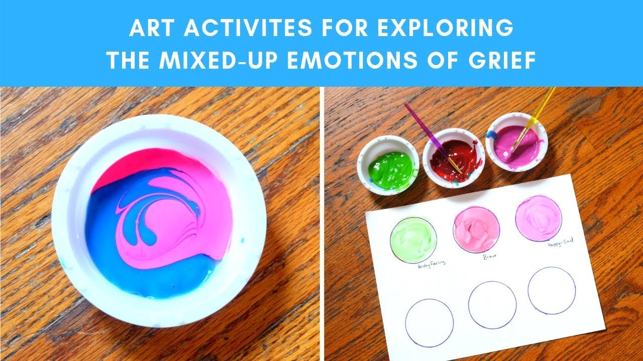 Exploring The Mixed Up Emotions Of Grief Art Activities For Kids Whats Your Grief