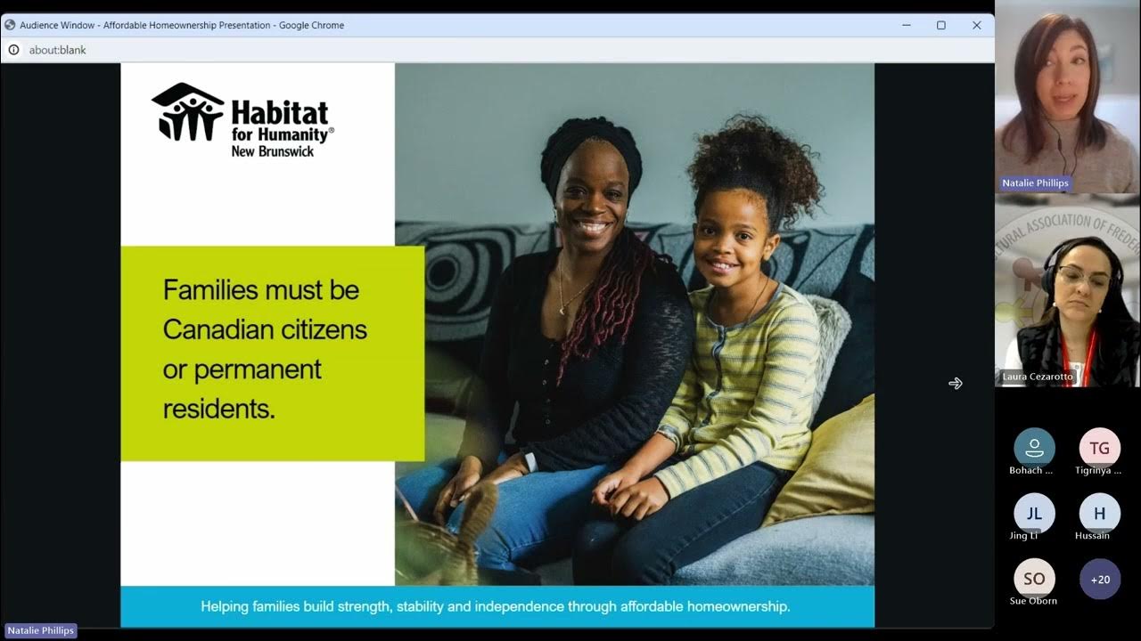 Affordable Homeownership Opportunities with Habitat for Humanity New