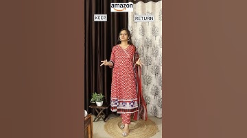 KEEP or RETURN ? 🤯 Amazon Kurta Set Hau 🦋 #keeporreturn #ytshorts #amazonfind #jyotiraj