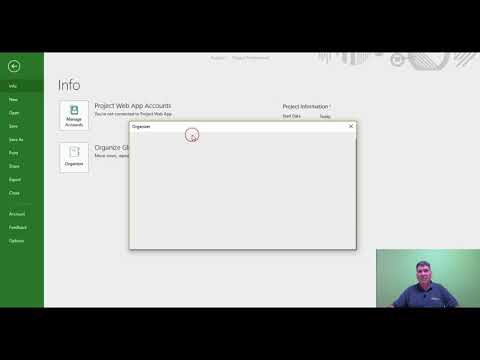 Microsoft Project Tutorial: Copying and Deleting Tables in the Project Organizer