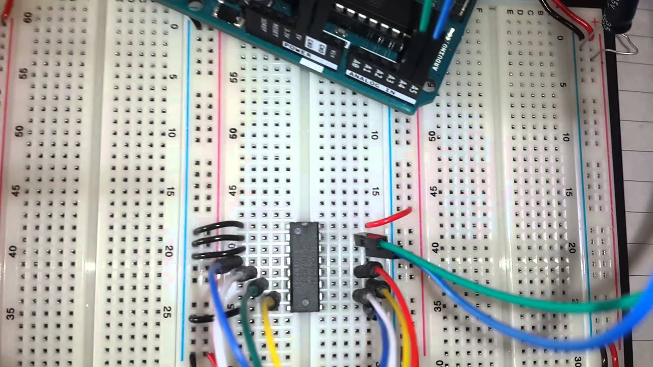 Interface 8 LED with 2 Arduino pins using PCF8574P - YouTube