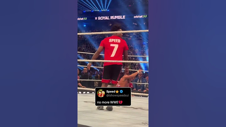 Speed's Royal Rumble debut didn't go to plan 😬 (via @IShowSpeed)