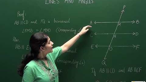 9M07 - Lines and Angles -  Lines Parallel to same Line