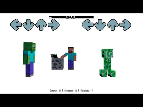 FNF: CREEPERS VS ZOMBIES ONESHOT!!! - Mob Conflict