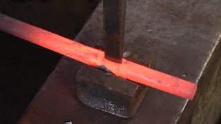 Blacksmithing - Getting Started: Punching and drifting round bar. CBA Level II