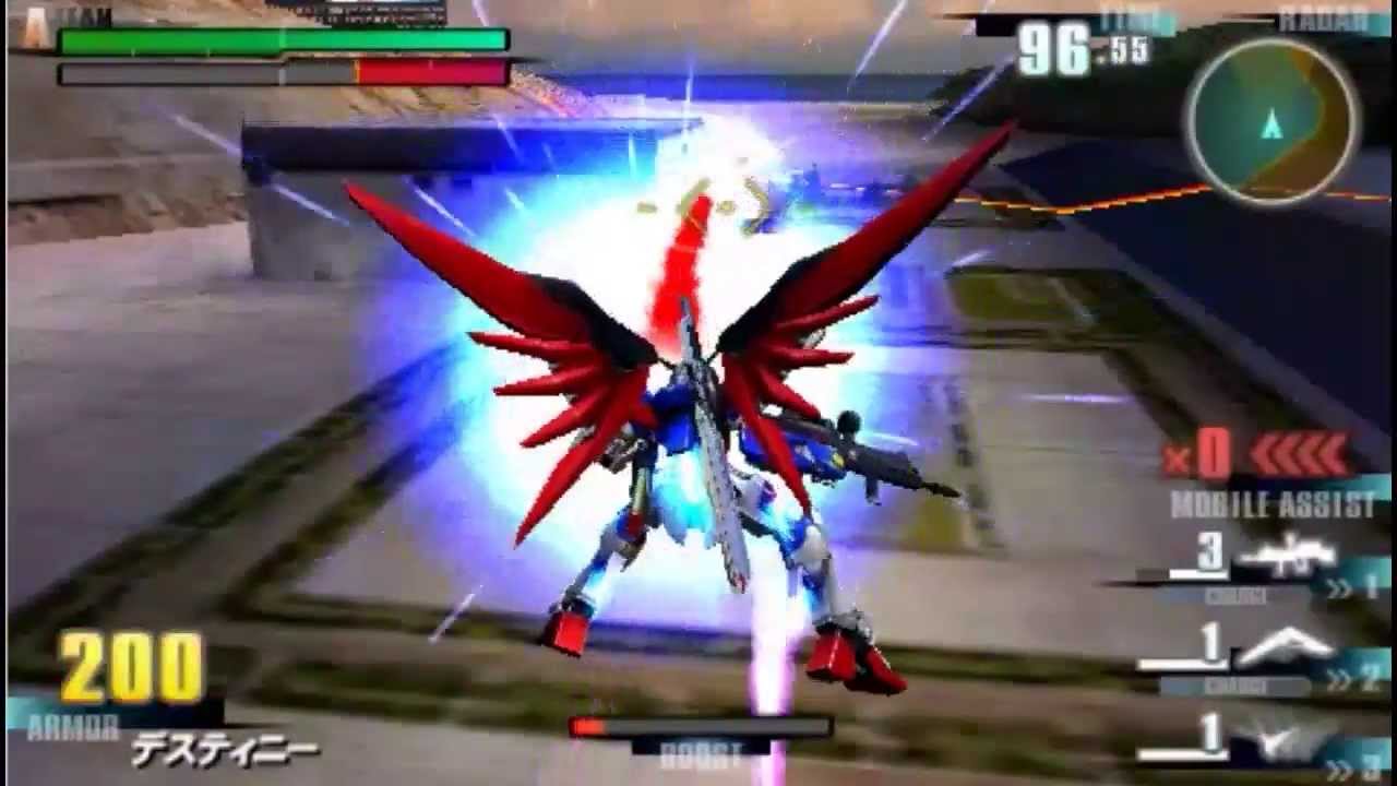 Gundam VS Gundam Next Plus PSP Gameplay Destiny Vs Impulse