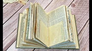 VINTAGE BOOK JOURNALS: Five Little Peppers Journal Pt. 4 Sewing Signatures + Bonus Tips