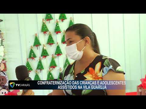 Confraternização das crianças e adolescentes assistidos na Vila Guarujá