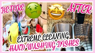 EXTREME CLEANING HAND WASHING DISHES 🤢