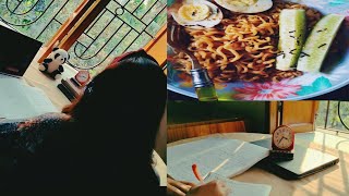 Study Vlog || A Productive Day || Study + Cooking (Korean Lunch)||