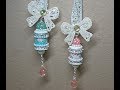 DIY~Make Sparkly Sugar Shabby Chic Spool Ornaments!