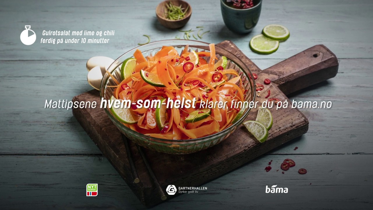 Råkost med norske gulrøtter på under 10 minutter