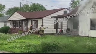 Louisville man arrested in connection to two Henderson house fires