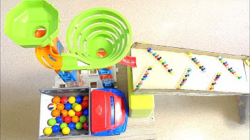 Marble Run ASMR ☆ Marble Race, Creative, Building Blocks, Long Fun Marble Run