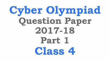 NCO Cyber Olympiad Class 4 Solved Questions Part 1