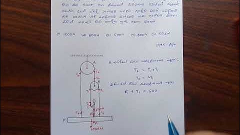 Mechanics - pulley system l Force Equilibrium