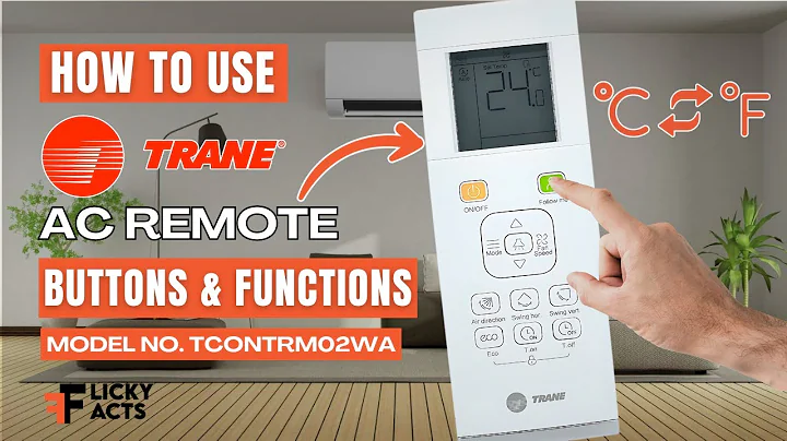 How to Use: TRANE AC Remote Buttons & Functions | Heat Pump Remote Guide | Model No. TCONTRM02WA