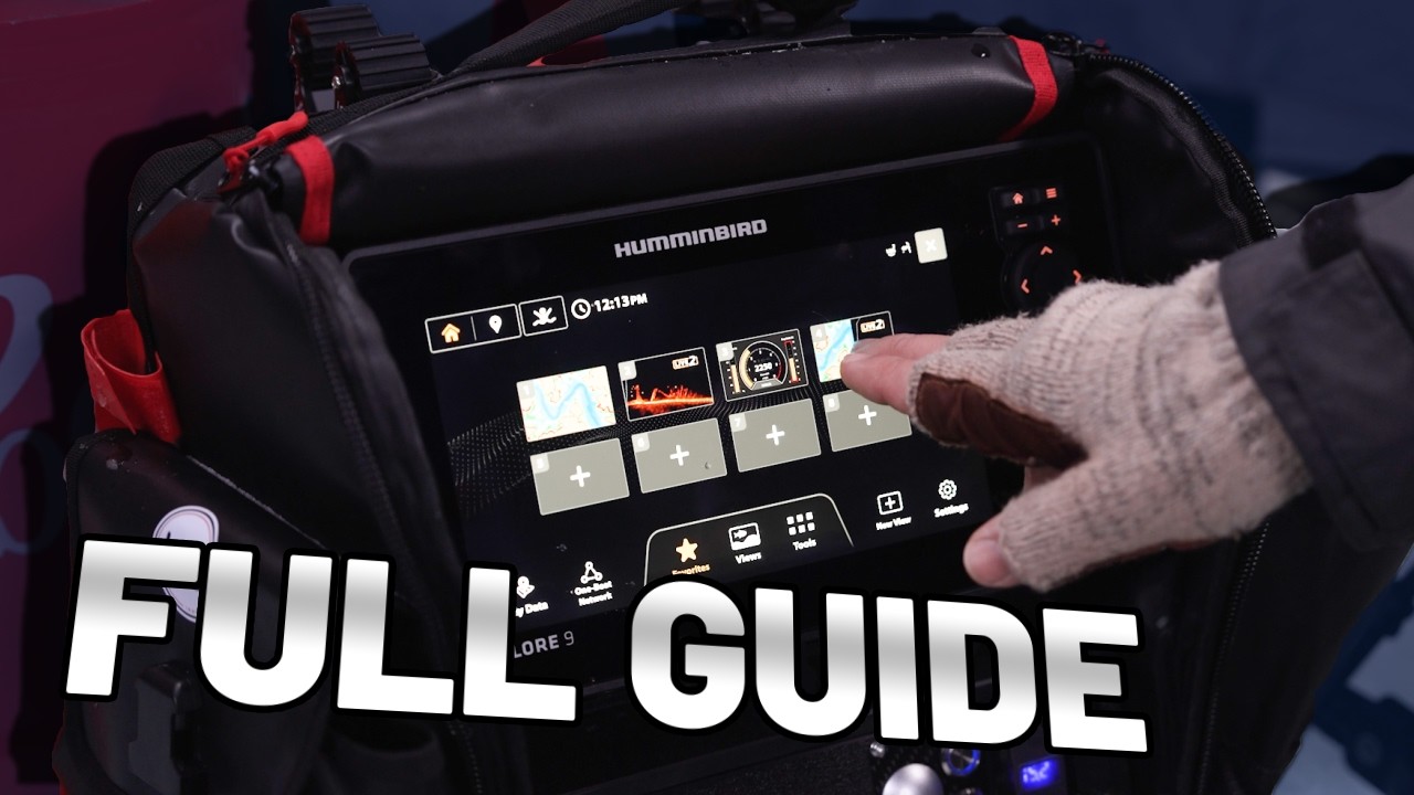 Humminbird XPLORE 9 BEST Ice Fishing Settings - YouTube