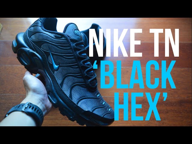 Nike Air Max Plus Tn Black Hex On Feet Video 