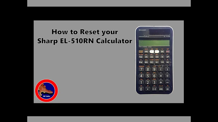 How to Reset your Sharp EL-510rn Calculator