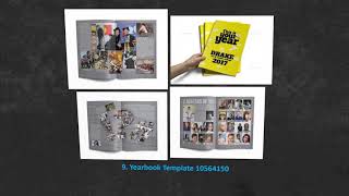 13 Contoh Desain Album Kenangan School Yearbook Templates