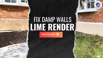 Lime render: Replacing a damaged damp course .