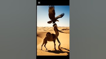 Epic Desert Showdown: Giant Python Attacks Camel, Eagle Saves the Day"DesertShowdown #EagleVsPython