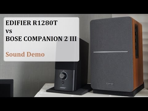 Edifier R1280T vs Bose Companion 2 Series III  -  Sound Demo