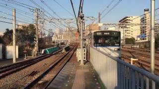 相鉄線 西横浜駅 8000系 E217系 251系 E259系 E233系 通過 新7000系 停車