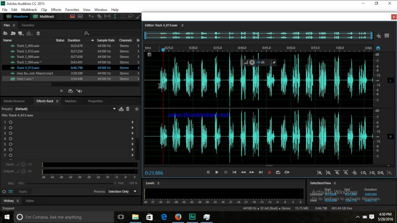 adobe audition cs6 vocal effects