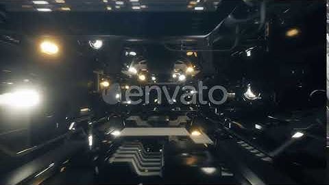 Sci-fi Spaceship Corridor | Motion Graphics - Envato elements