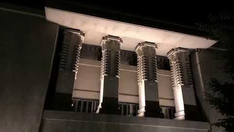 UNITY TEMPLE AT NIGHT