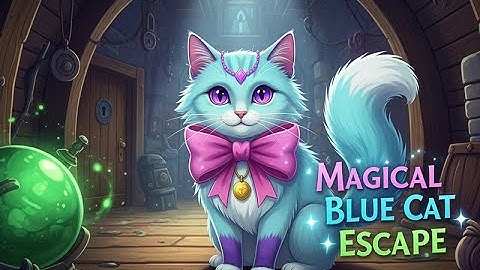 G4K Magical Blue Cat Escape Game| Games4King Walkthrough