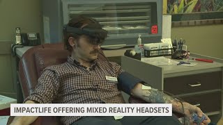 Impact Life using mixed reality glasses to keep blood donors calm