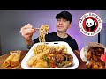 DEVOURING Honey Walnut Shrimp And Orange Chicken From Panda Express Mukbang