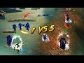 Xaryu with the INSANE 1 vs 5! (WORLD PVP MONTAGE)