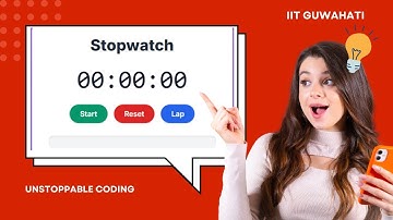 Build a Responsive Stopwatch with Lap Timer | HTML, JavaScript & Tailwind CSS Project for Beginners