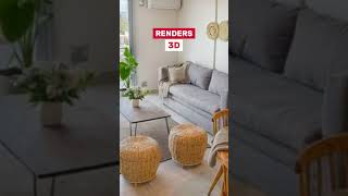 #shorts RENDERS 3D PARA TUS PROYECTOS #inmobiliaria  #arquitectura #ingenierosciviles