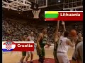 CROATIA vs LITHUANIA / 1992 European Olympic Qualifying Tournament