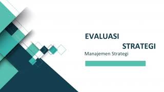 Evaluasi Strategi