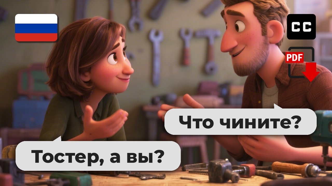 Изучай русский с 10 реальными диалогами! 🗣️ Идеально для A2-B1