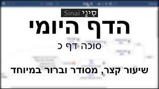 דף יומי מסכת סוכה דף כ - שיעור קצר וברור | 20 Daf yomi Succah daf