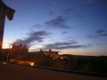 Evening falls over Dartmoor prison