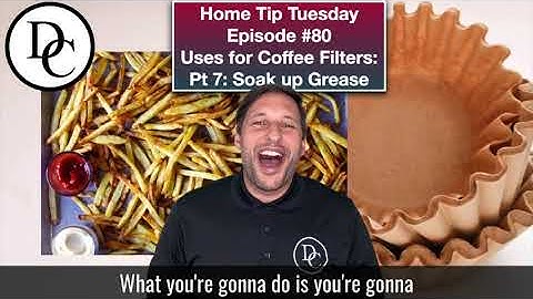 Home Tip Tuesday - Uses for Coffee Filters Part 7