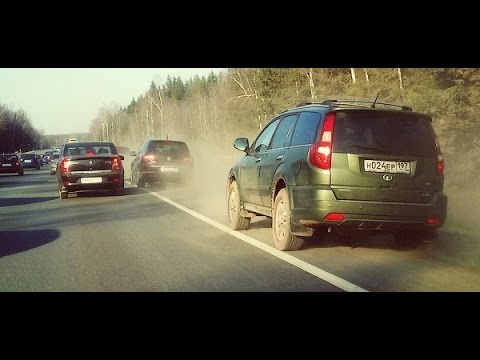 Наказали урода за езду про обочине