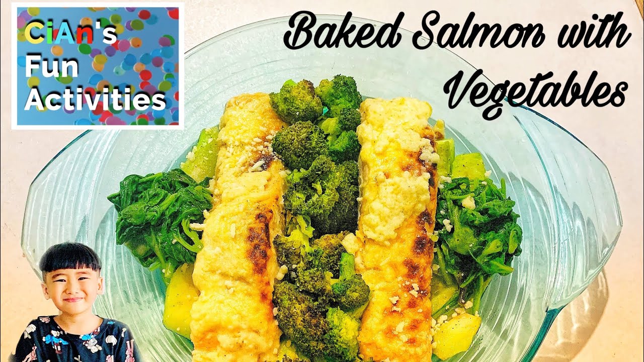Baked Salmon with Vegetables - YouTube