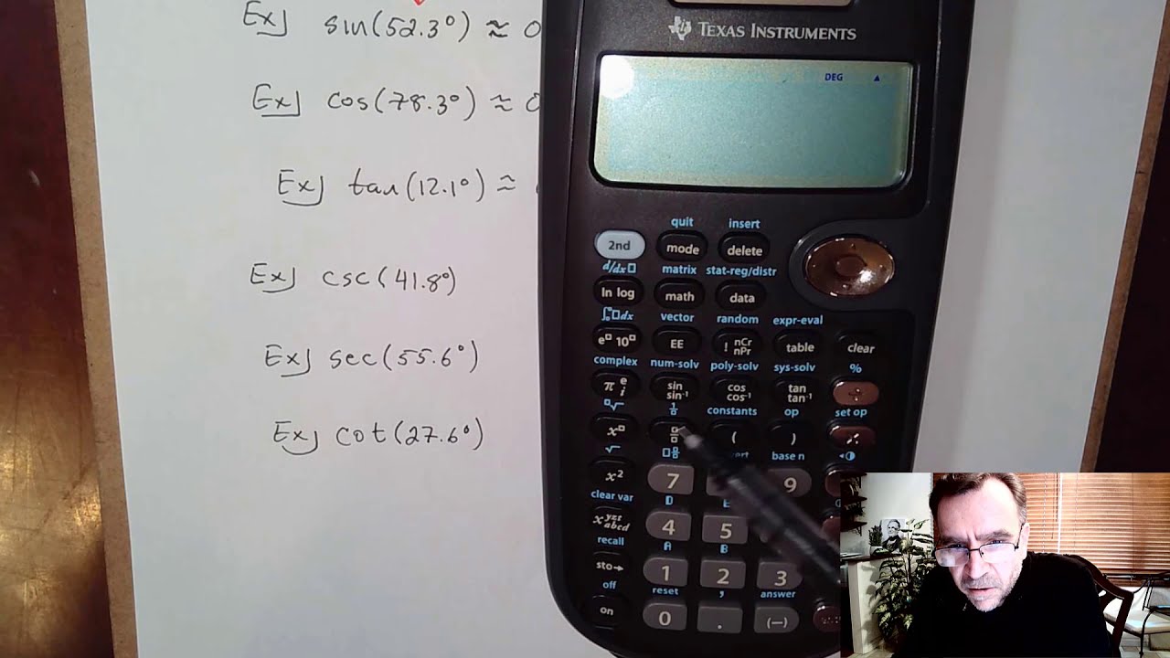 1.4 Trig Ratios Using a Calculator - YouTube